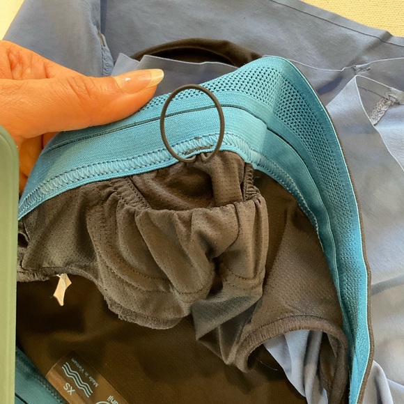 Janji 2’’ Lined AFO Middle Running Shorts Women’s XS Blue Phone Pocket - Picture 11 of 16